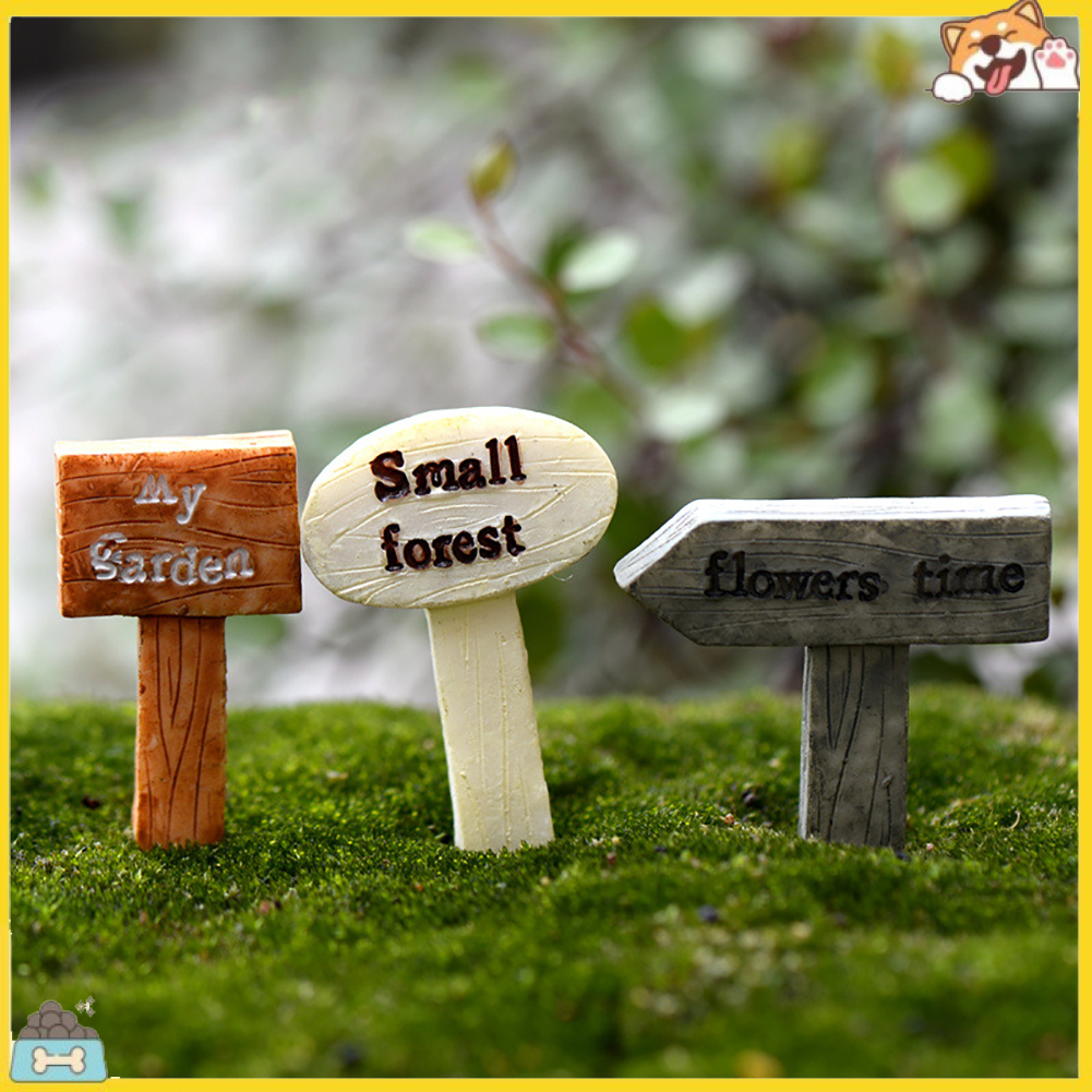 Mô hình bảng chỉ dẫn bằng nhựa resin xinh xắn dùng trang trí