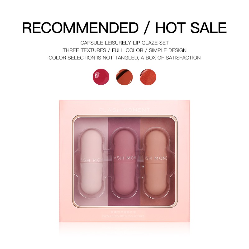 Bộ son môi Flash Moment hình viên thuốc dễ thương 50g | BigBuy360 - bigbuy360.vn