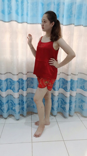 Bộ lụa 2 dây mềm mát không nhăn (có ảnh thật ) | BigBuy360 - bigbuy360.vn