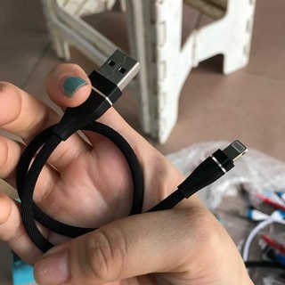 Cáp sạc ngắn cho ip type C dây dù