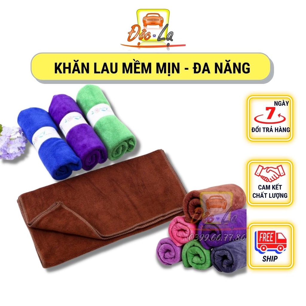 Khăn Microfiber Mềm Mịn Thấm Hút Nước Tốt Chuyên Dụng Lau Rửa Xe Hơi Ô Tô Xe Máy Lau Bếp Vệ Sinh Nhà Cửa