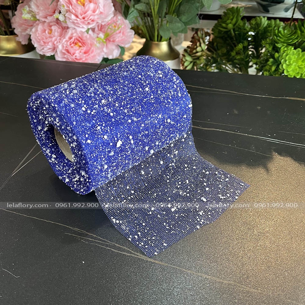 GIẤY GÓI HOA LƯỚI TUYẾT CUỘN NGẮN - GIA0066