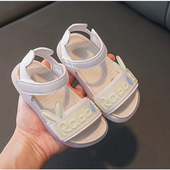 Dép Sandal bé gái Thỏ Rabbit sz 21/30 siêu mềm - DBG104.22