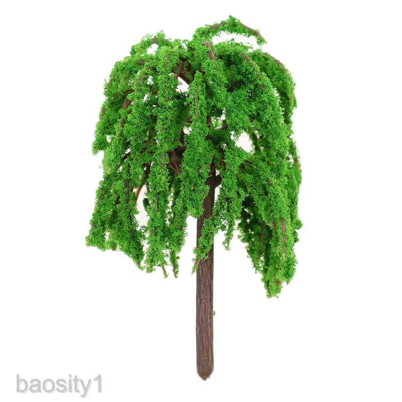 Set 10 Mô Hình Cây Nhựa Tỉ Lệ 1: 150 Dùng Để Trang Trí