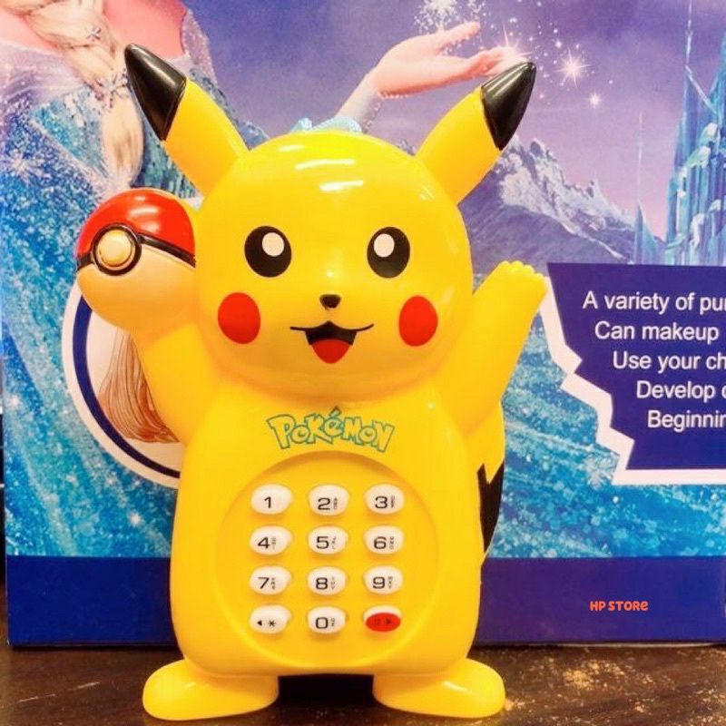 《HCM》 ĐỒ CHƠI ĐIỆN THOẠI PIKACHU CÓ NHẠC CÓ ĐÈN