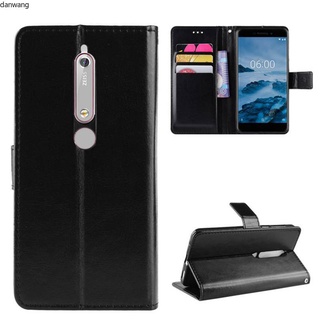 Bao Da Pu Điện Thoại Nắp Lật Cho Nokia 3.1 5.1 6.1 Plus X3 X5 X6 8 4.2 3.2 2.3 7.2 6.2 Ốp