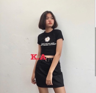 Áo croptop hoa cúc