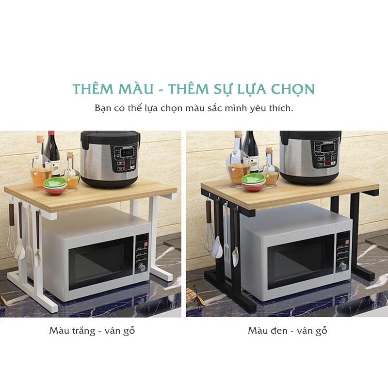 Kệ Lò Vi Sóng Chữ H thương hiệu IGA Gỗ MDF - GM54