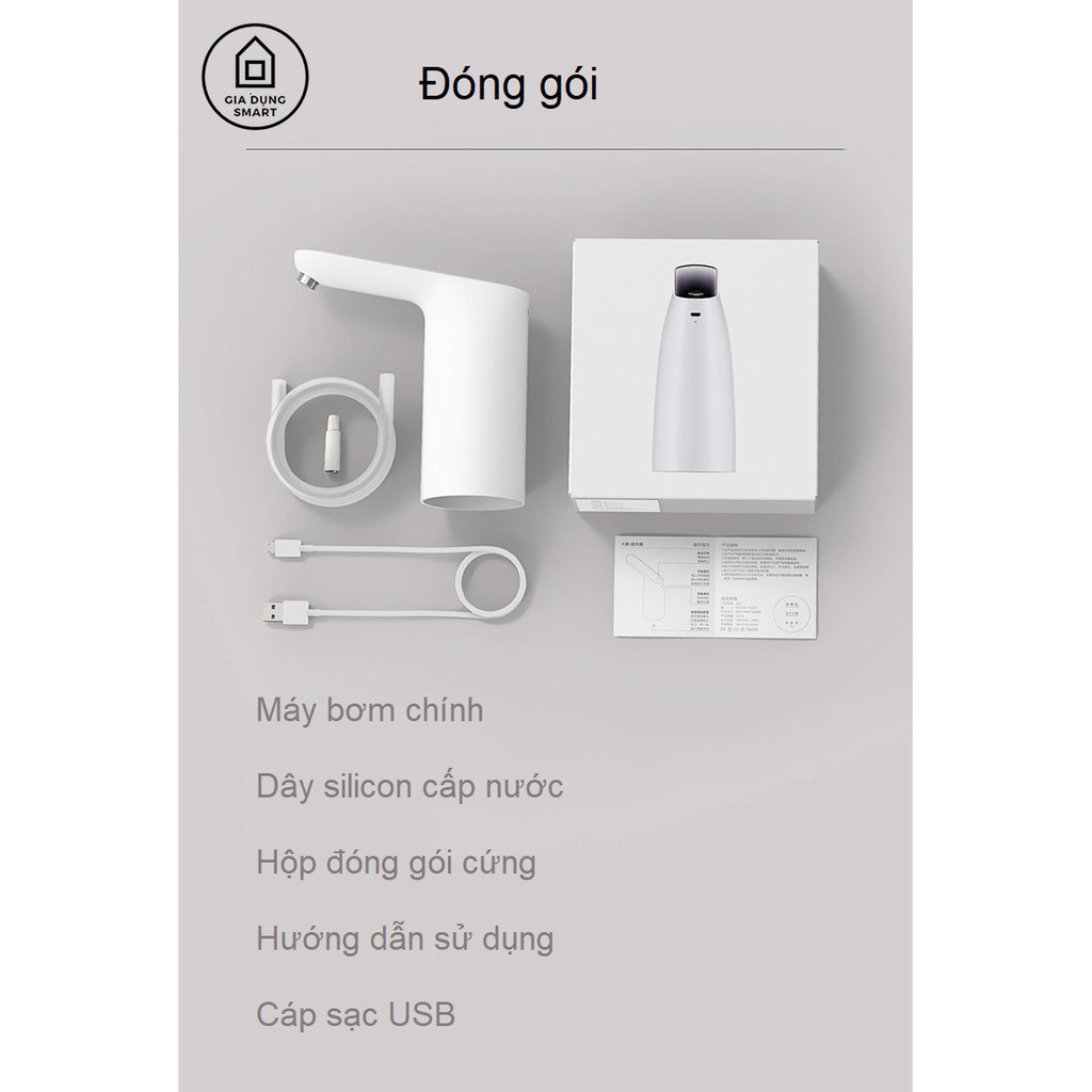 Vòi bơm nước tự động từ bình đóng chai tích hợp TDS Xiaomi Xiaolang HD-ZDCSJ01