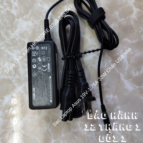 Sạc Laptop Asus 19V-1.75A 33W Chân Micro-USB Asus E202S X205T X205TA E202SA E200H L202SA TP200S R209H