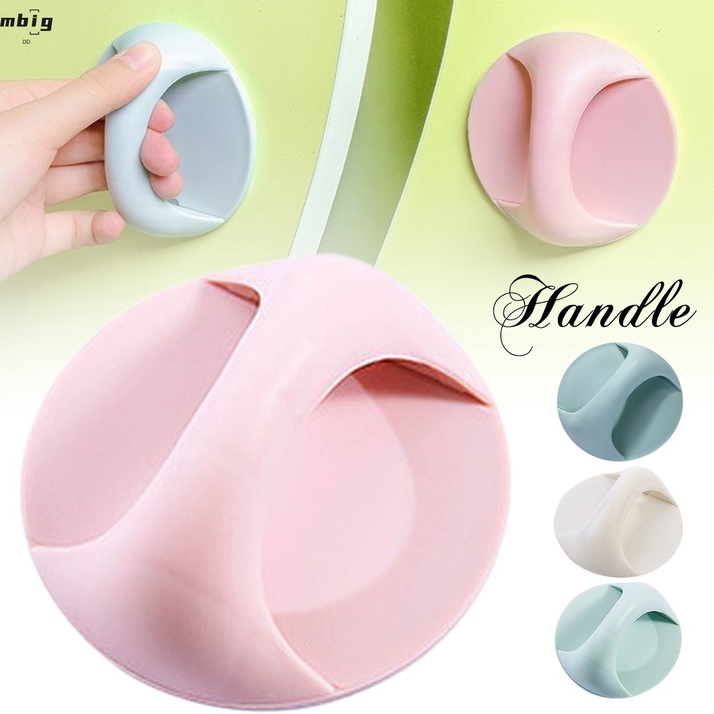 Tay Cầm Nhựa Tự Dính Không Đục Lỗ Không Để Lại Dấu Vết Tiện Dụng Cho Nhà Bếp / Cửa Sổ