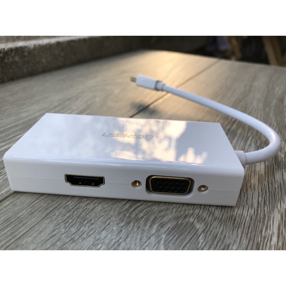 Cáp Thunderbolt - Mini DP To HDMI + VGA + DVI 24+1 Chính Hãng Ugreen 20417