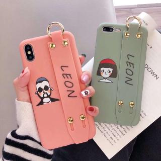 Ốp điện thoại mềm có dây đeo bảo vệ toàn diện cho IPhone 6 6s 7 8 Plus Xs Max Xr