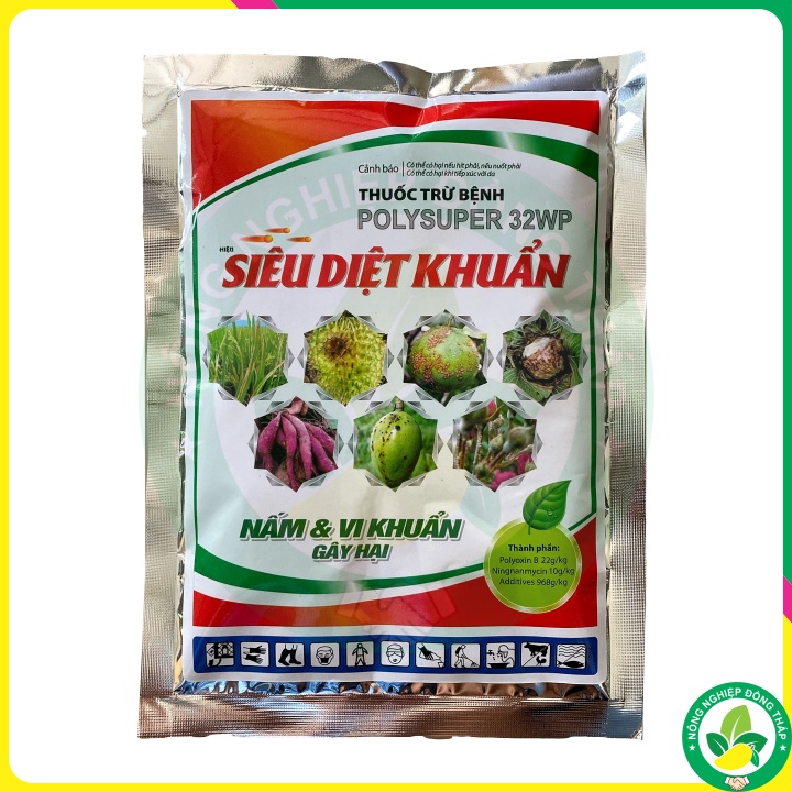 Thuốc Trừ Bệnh POLYSUPER 32WP hiệu SIÊU DIỆT KHUẨN – Nấm & Vi Khuẩn Gây Hại