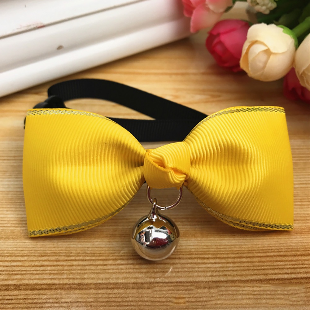 Vòng cổ hình nơ có chuông dễ thương cho thú cưng