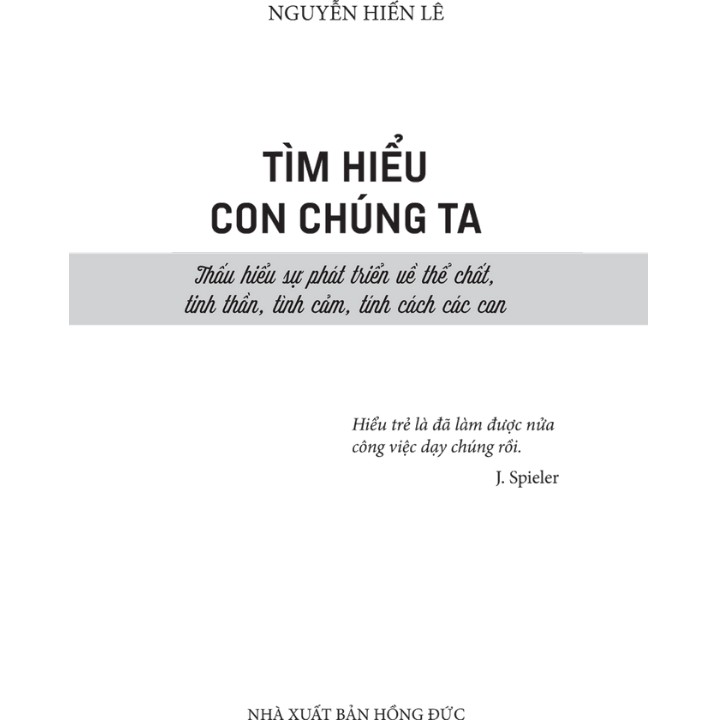 Sách - Tìm hiểu con chúng ta - Nguyễn Hiến Lê