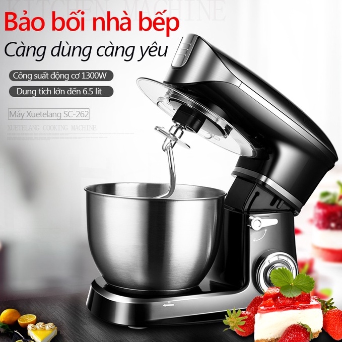 Máy đánh trứng loại đứng Máy trộn bột tại nhà Máy đảo khuấy kem tươi bơ bánh ngọt