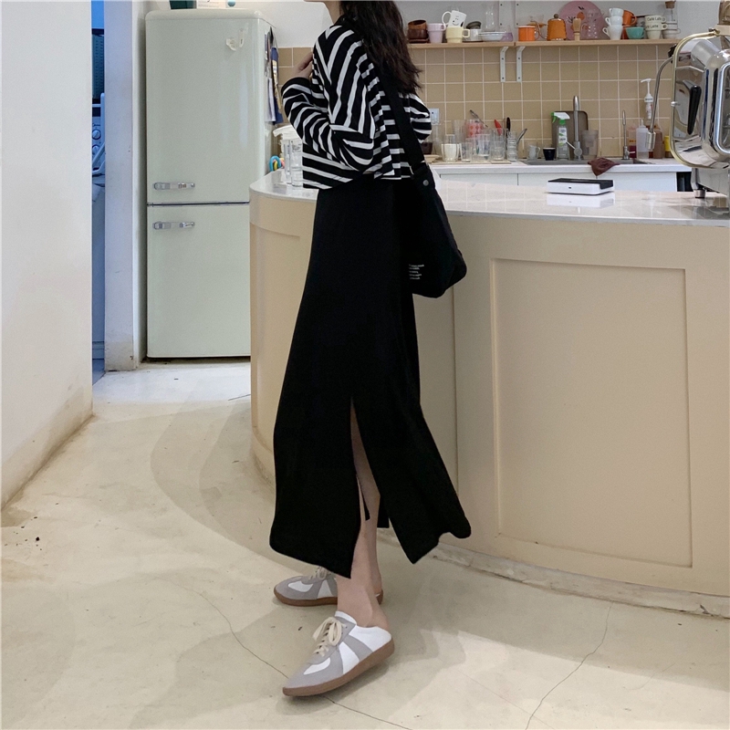 Chân Váy Chữ A Dáng Dài Vải Cotton Thời Trang Mùa Hè Cho Nữ