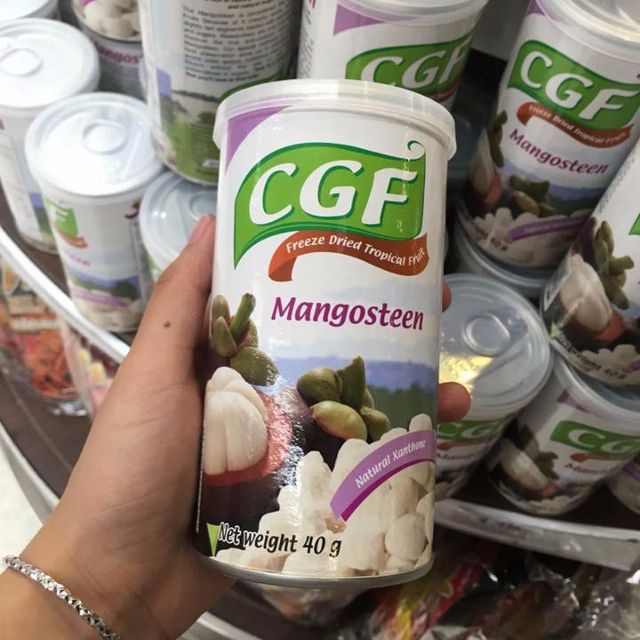 Măng cụt tách hạt sấy lạnh nguyên chất CGF Thái Lan 40g, đồ ăn vặt ngon rẻ Sài Gòn