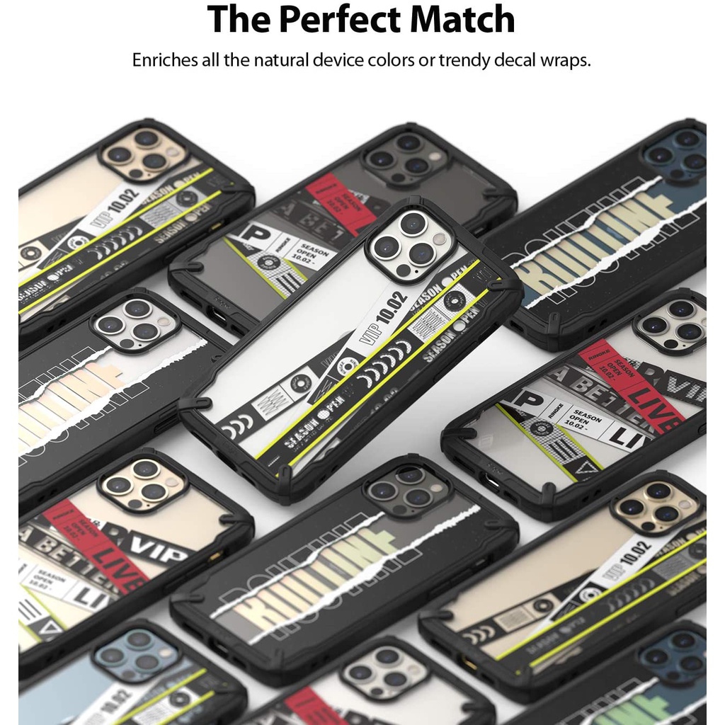 Ốp lưng iPhone 12 Pro Max / 12 Pro / 12 / 12 mini Ringke Fusion X - Nhập khẩu Hàn Quốc