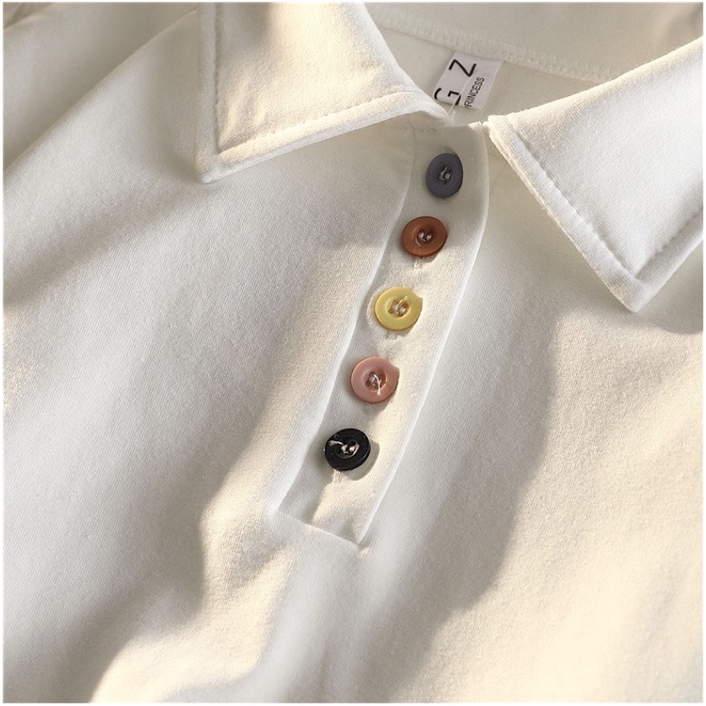 Áo polo trắng nút nhiều màu | BigBuy360 - bigbuy360.vn