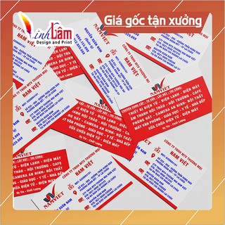 100 DANH THIẾP (CARD VISIT)  2 MẶT LOẠI I