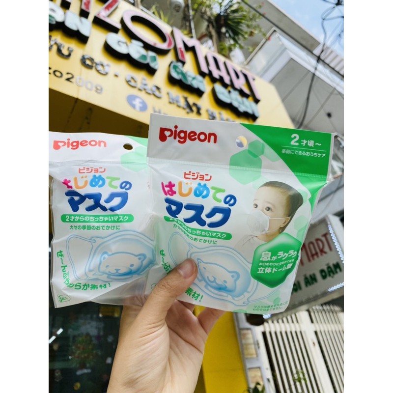 Khẩu trang gấu Pigeon cho bé