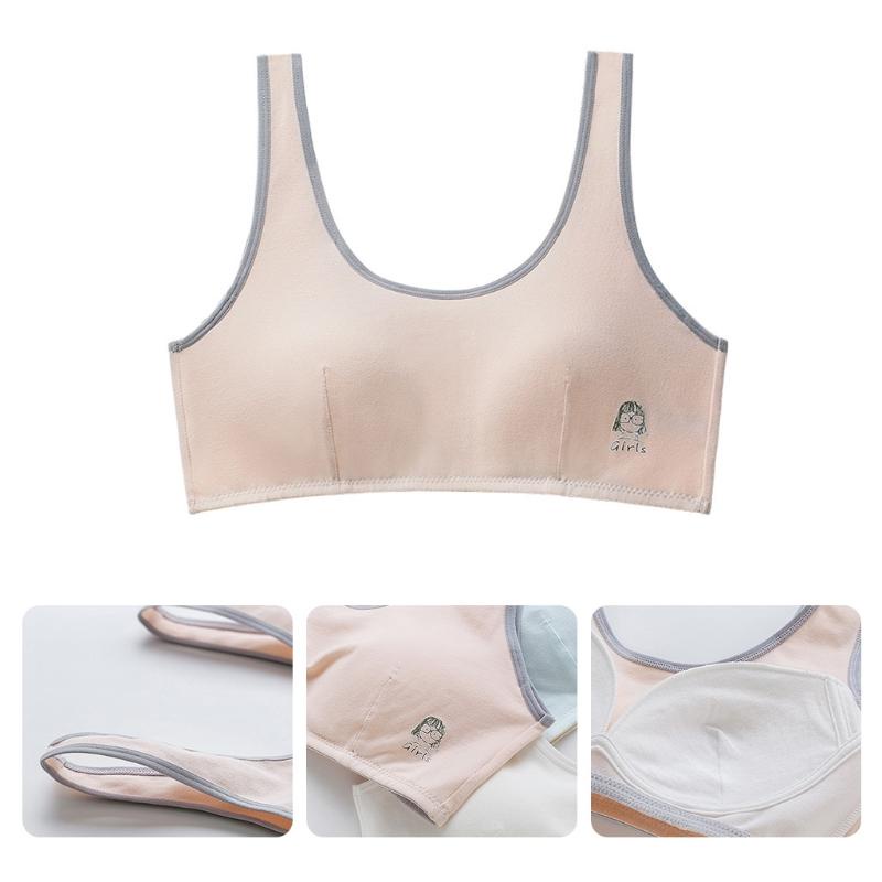 Áo lót vải cotton Thoáng Khí Không Gọng Có Mút Đệm Dành Cho Nữ