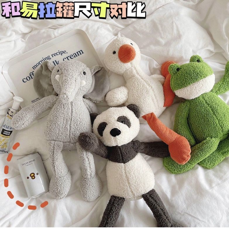 Ins tha thứ cho con ếch búp bê sang trọng búp bê gấu trúc trẻ em ngủ với đồ chơi đàn ông và phụ nữ thoải mái món quà búp bê