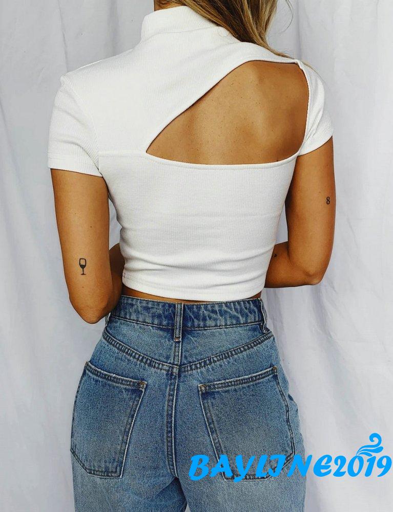Áo Lửng Ngắn Tay Quyến Rũ Gợi Cảm Cho Nữ | BigBuy360 - bigbuy360.vn