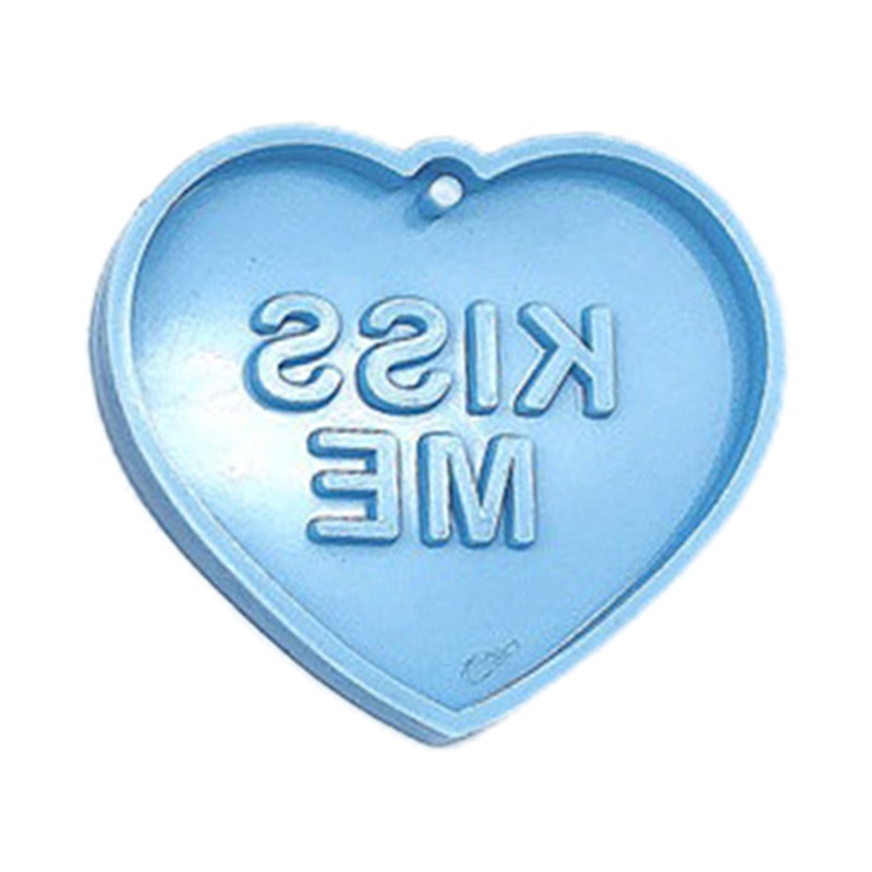 Khuôn Silicone Hình Trái Tim Làm Móc Khóa DIY