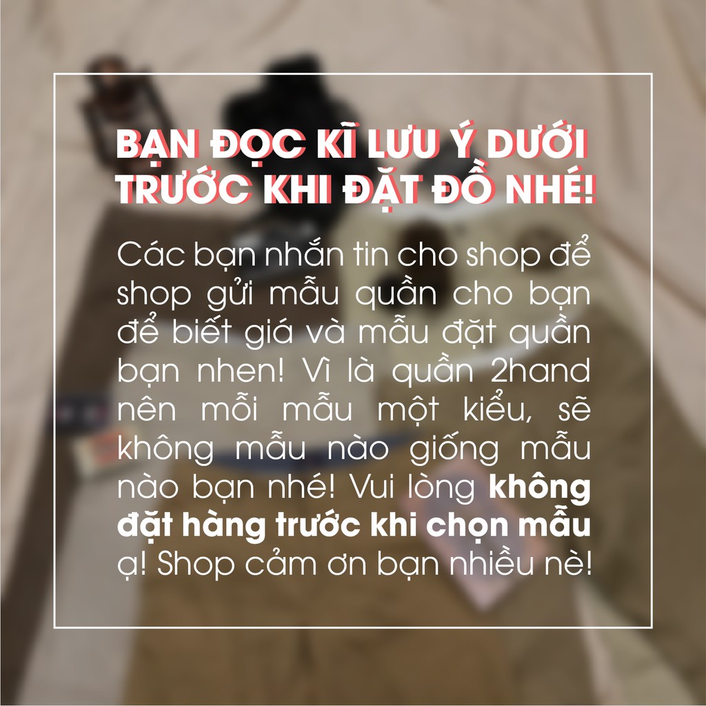 Quần kaki Nhật 2hand  vintage, cổ điển, retro, bụi bặm