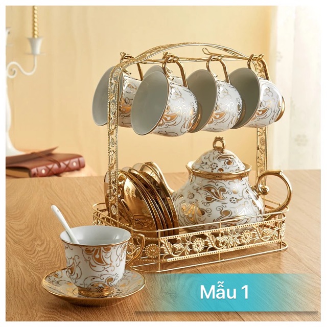 Bộ cốc chén pha trà , cà phê 20 món