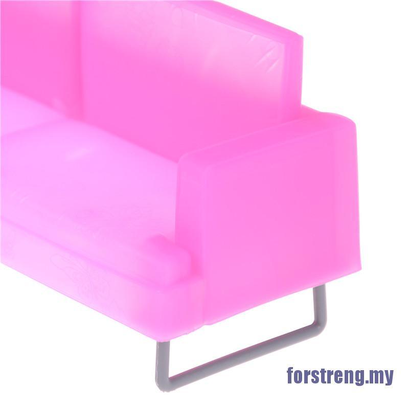 Ghế Sofa Bằng Nhựa Màu Hồng Thiết Kế Mới Cao Cấp Dành Cho Búp Bê