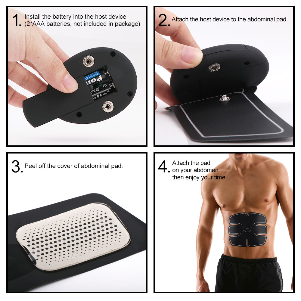 Miếng dán SUOLAER tập cơ bụng không dây tiện lợi cao cấp