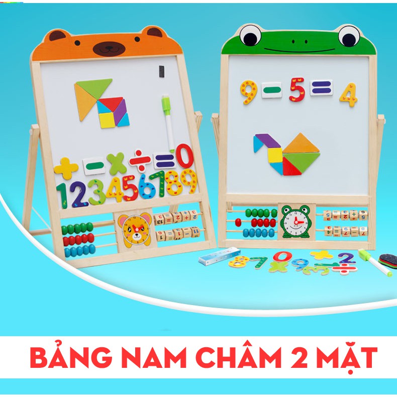 Bảng Vẽ 2 Mặt Nam Châm Đồ Chơi Học Tập Đa Năng Cho Bé Từ 3 - 5 tuổi