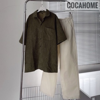 ÁO SƠ MI NHUNG TRƠN UNISEX