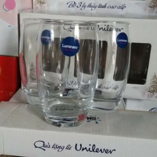 Combo  3 ly thủy tinh Luminarc 350ml.