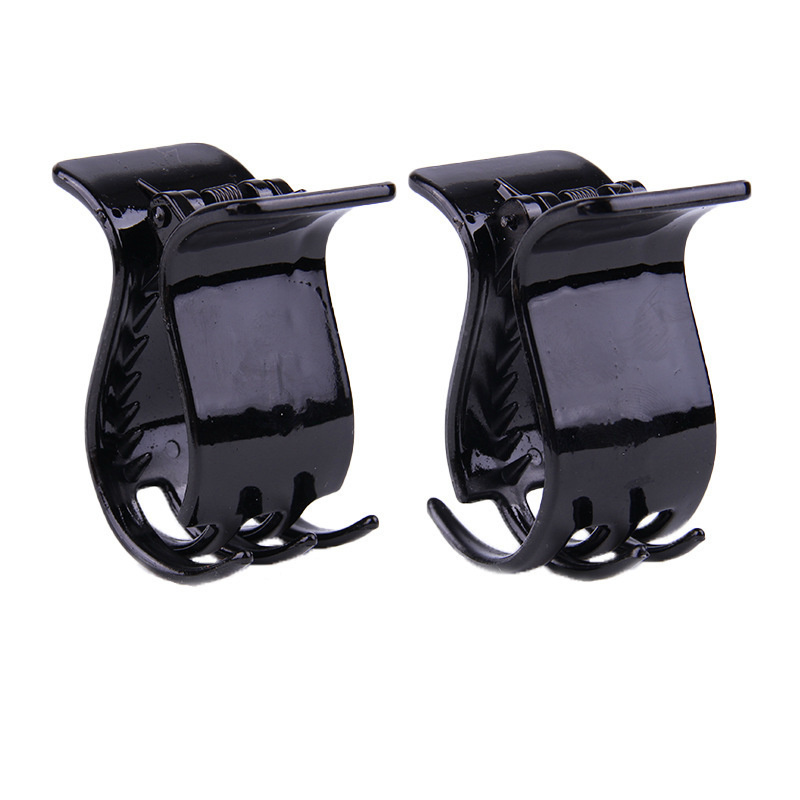 Kẹp Tóc Nhựa Màu Đen Phong Cách Hàn Quốc(kẹp tóc đen)