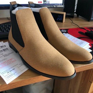 ( Chelsea boots)Boss Nam Da Lộn cao cấp