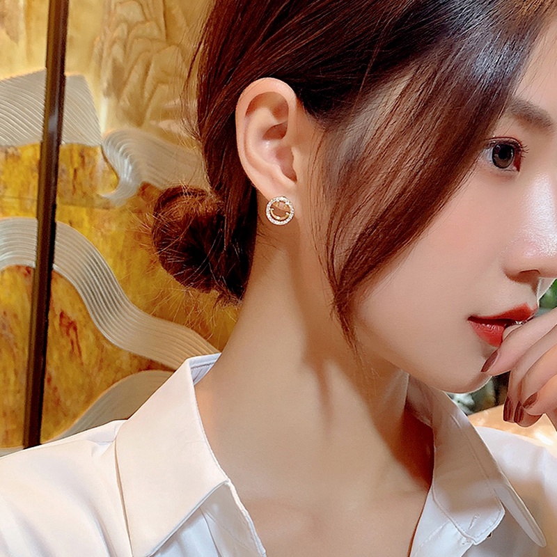 Đôi Bông Tai Hình Mặt Cười Thời Trang Hàn Quốc Cho Nữ