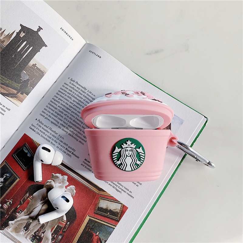 Starbucks Bluetooth Headphone Case for Apple Airpods 1/2/3 Pro Protective Case Classic Retro Coffee Mermaid Goddess Silicone Cover