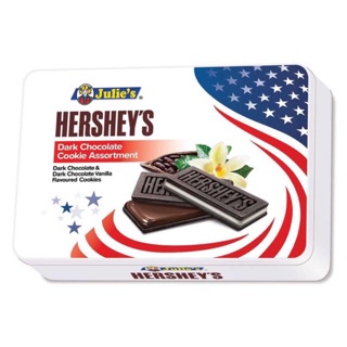BÁNH QUY SOCOLA ĐEN JULIE'S HERSHEY'S HỘP THIẾC 392G