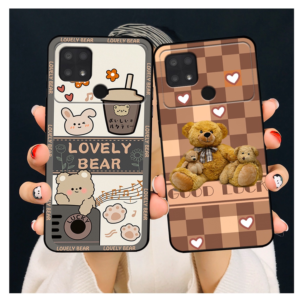 Ốp lưng Xiaomi Poco C40 bảo vệ camera in hình gấu bear dễ thương, bền đẹp