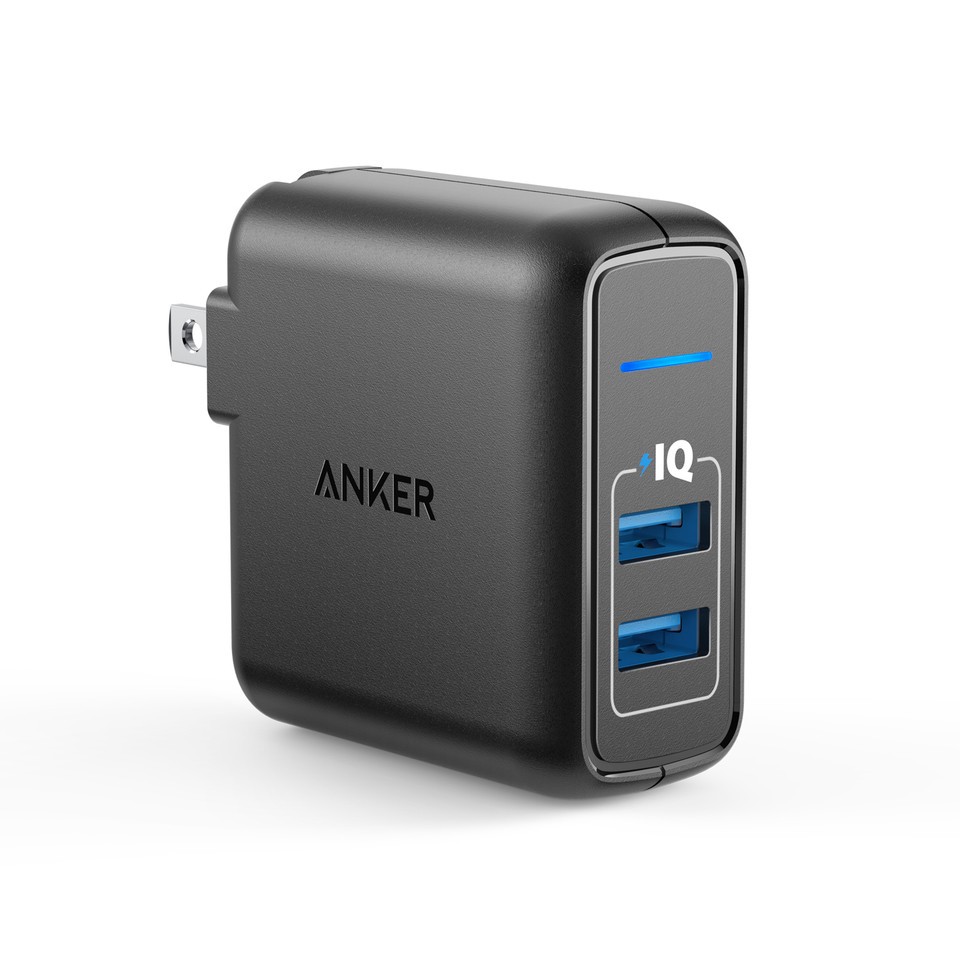 Cốc Sạc ANKER PowerPort Elite 2, 24w - Củ sạc anker A2023 - Hàng Chính Hãng - Bảo hành 18 tháng