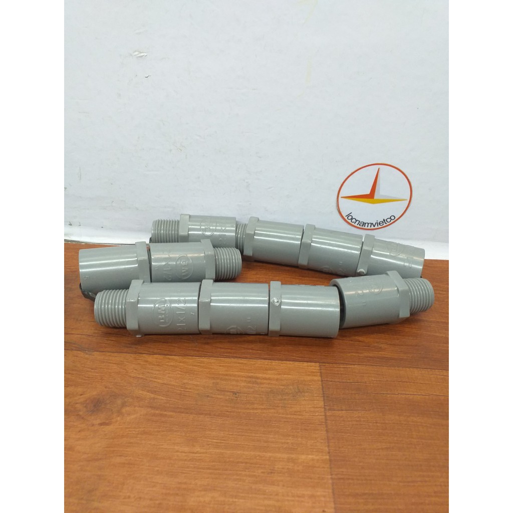 Nối ren Ngoài 21 PVC Bình Minh (10 cái)