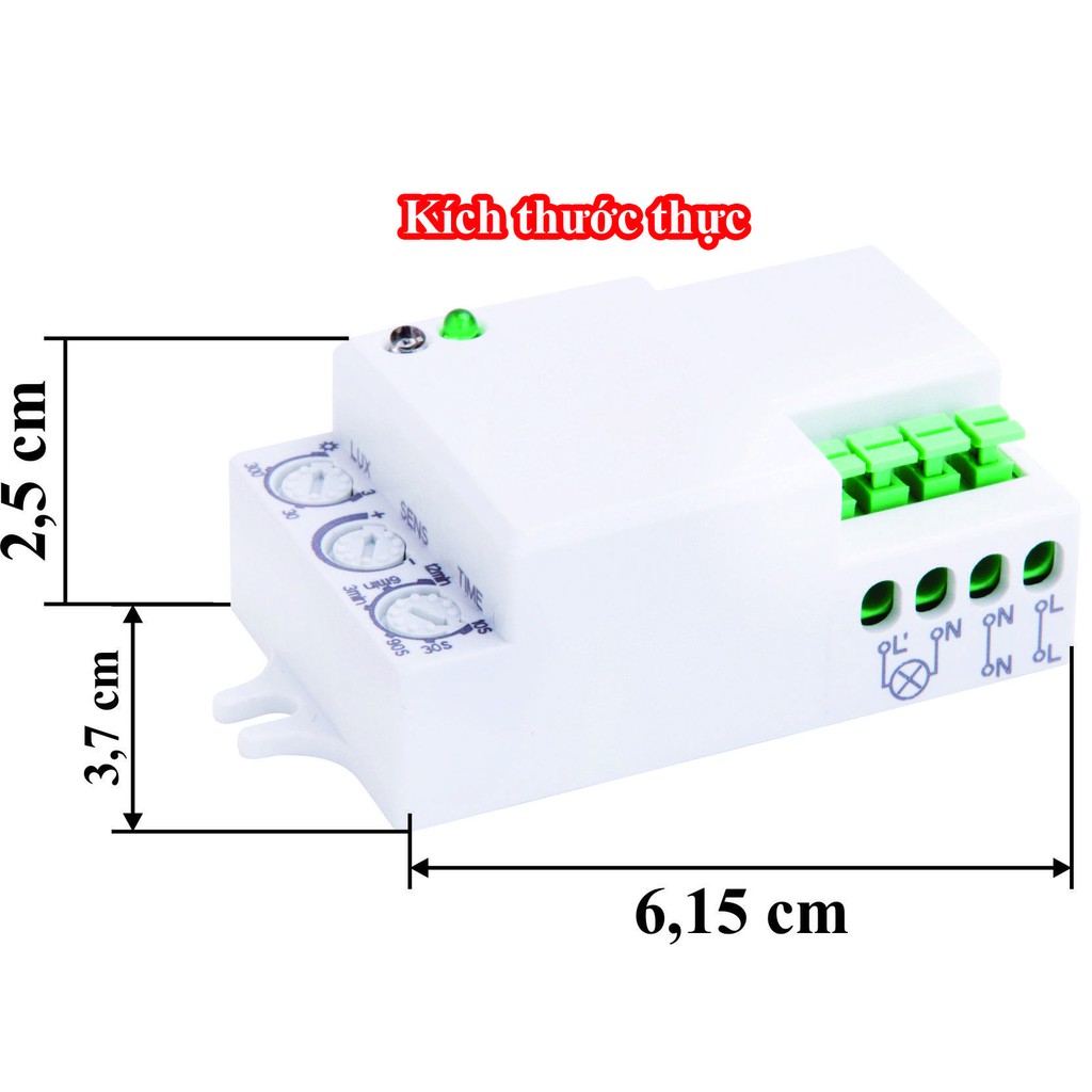 Công tắc cảm ứng rada vi sóng KW-RS02D - lắp âm trần