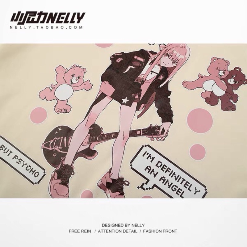 Áo hoodie nelly nỉ sale (có sẵn) anime but psycho