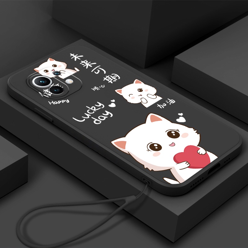 Ốp Điện Thoại tpu Mềm Chống Trượt Có Dây Đeo Cho xiaomi 11 xiaomi 11 lite xiaomi 12 xiaomi 9t 9t pro 10t 10t pro 11t 11t pro