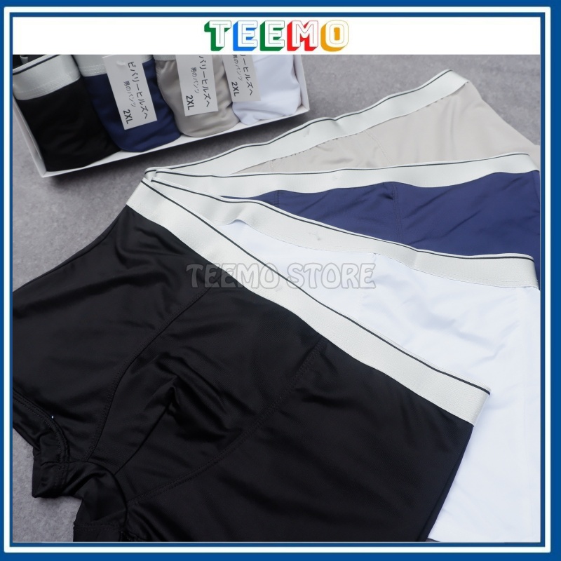 Quần Lót Nam Boxer thun lạnh cao cấp, Quần Sịp Đùi Nam Co Dãn 4 Chiều Kháng Khuẩn Chất Đẹp | Teemo